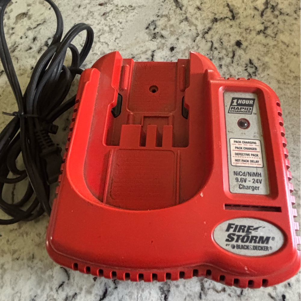 Fire storm by Black & Decker one hour rapid charger